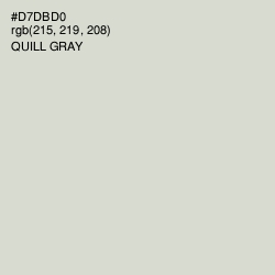 #D7DBD0 - Quill Gray Color Image